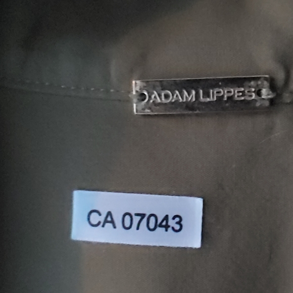 Adam Lippes Army Green Cotton Poplin Dress - Picture 3 of 4